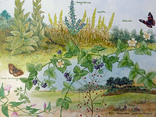 Kennemer Golfclub Tegeltableau detail opname 
