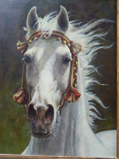 Arabisch paardenhoofd schilderij